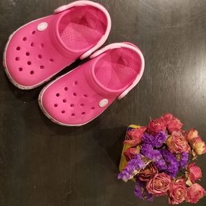 Pink Micky Crocs